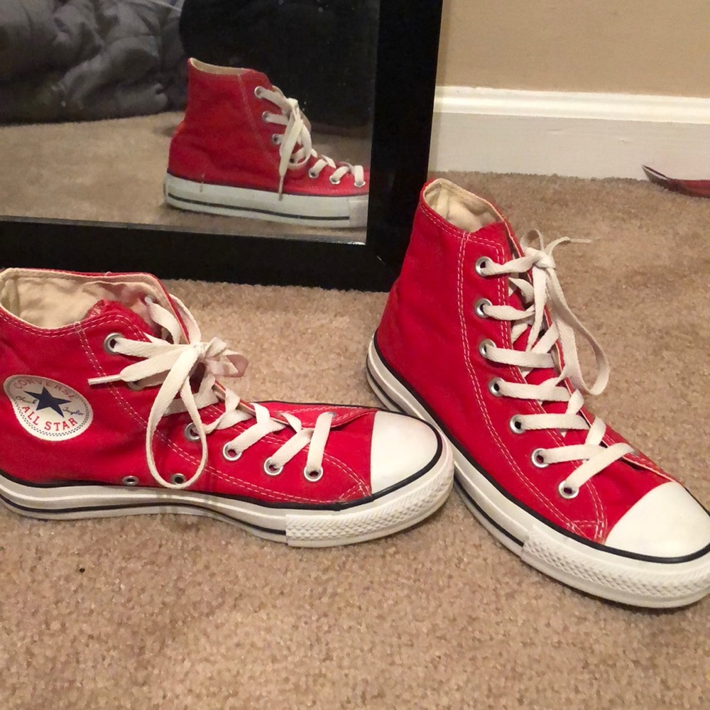 Brand new red converse